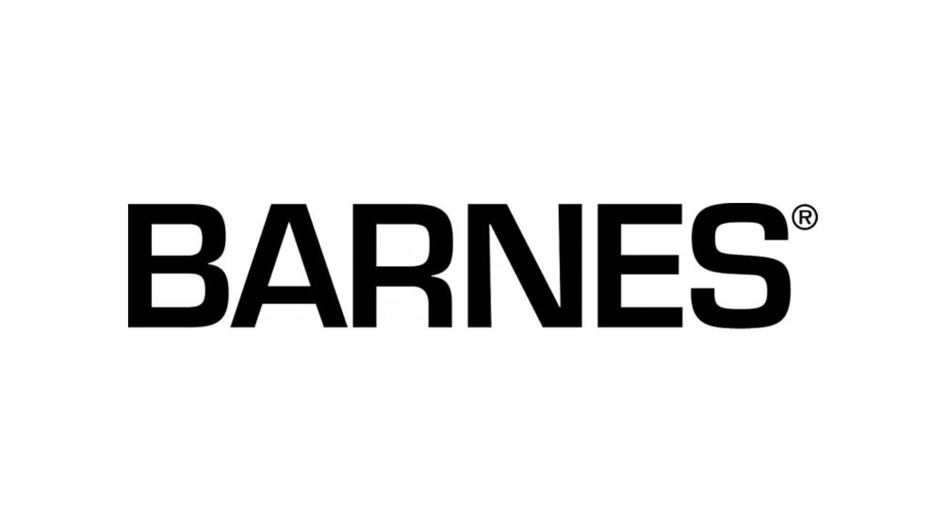 Barnes Self-Priming Pumps logo in black on white background