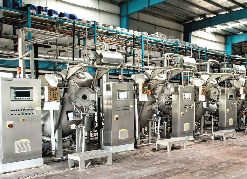 A factory using pumps and other types of industrial equipment