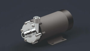 A 3D CAD rendering of ammonia liquid pump