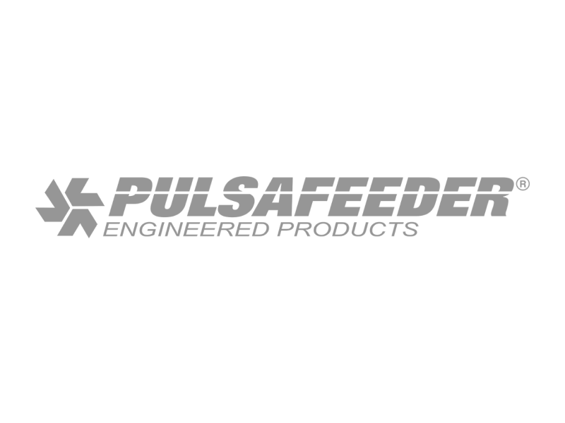 Pulsafeeder logo in greyscale