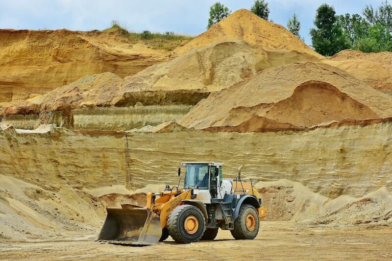 A sand mine that uses rotating equipment sourced by Arroyo Process Equipment