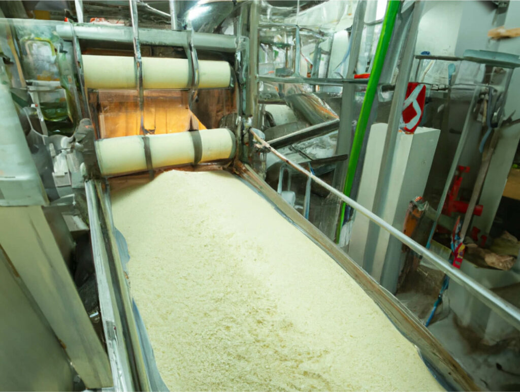 An active starch factory that uses rotating equipment sourced by Arroyo Process.