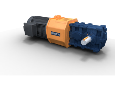 Hansen UniMiner gearbox featuring a robust blue design, ideal for mining and other heavy-duty industrial applications, providing versatile and reliable performance.