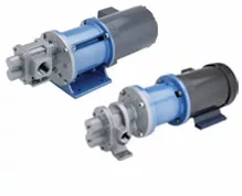 Liquiflo H-Series Mag-Drive Pumps Close-Coupled: Two close-coupled gear pumps with magnetic drives, designed for precise and reliable fluid transfer in demanding industrial settings.