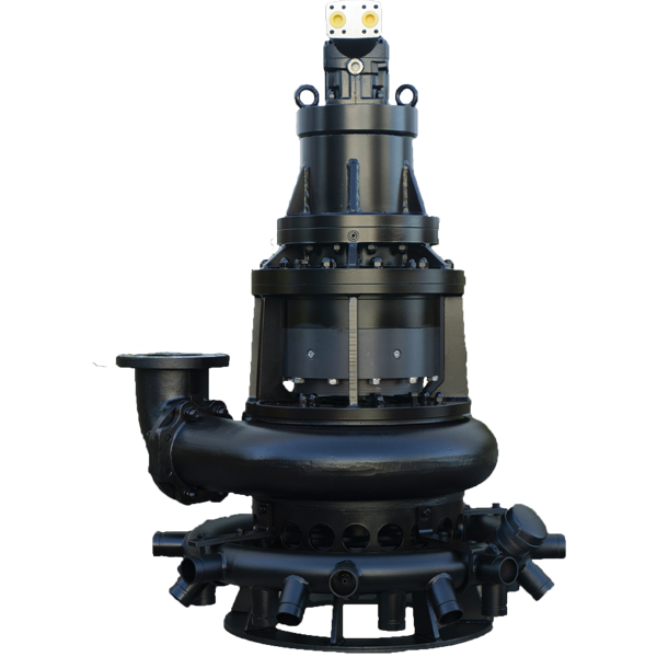 Hevvy | Toyo Pumps HNS Series submersible pump, featuring a robust and durable design ideal for handling abrasive and corrosive materials in wastewater treatment applications. The pump is built for high-capacity and heavy-duty operations, ensuring reliable performance in demanding environments.