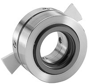 Flexaseal component mechanical seal with adjustable anti-rotation tabs, designed for reliable sealing in rotating equipment applications where precision and stability are essential.