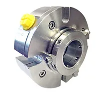 Cross-section of a Flexaseal gas-lubricated mechanical seal, ideal for applications requiring a clean, non-contact sealing solution to minimize contamination.