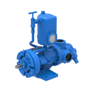 Viking Pump 4924A Series™ gear pump with relief valve, designed for ammonia oil and refrigerant transfer applications.