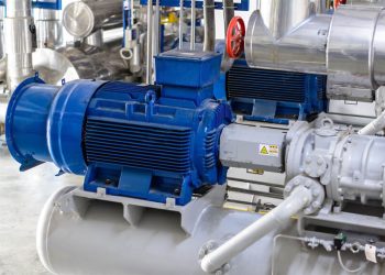 A factory that uses rotating equipment sourced by Arroyo Process to power its ammonia refrigeration